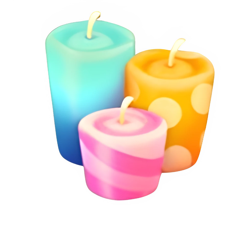 Colorful Candles (x30)